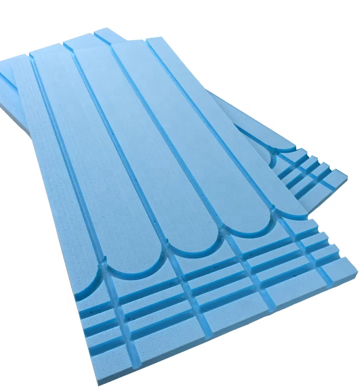 TYCO Warmboard Hydronic radiant floor XPS panels with PEX Pipe tubing for underfloor heating system