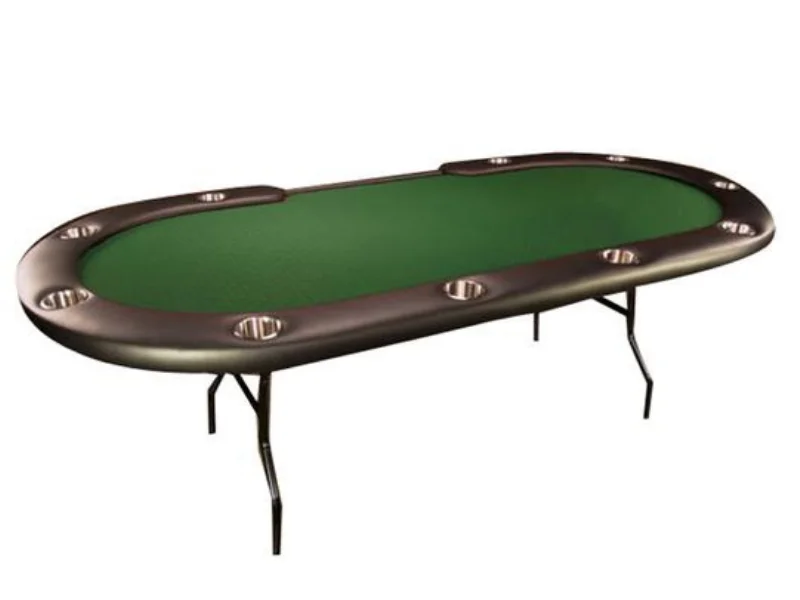 Casino Grade Foldable Table Oval Shape Poker Table