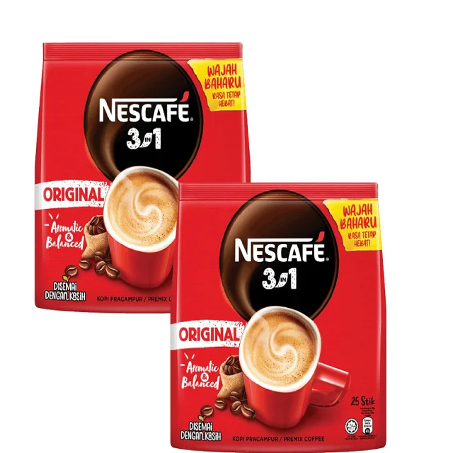 Заводская цена оптовая продажа растворимый кофе Nescafe 3 в 1