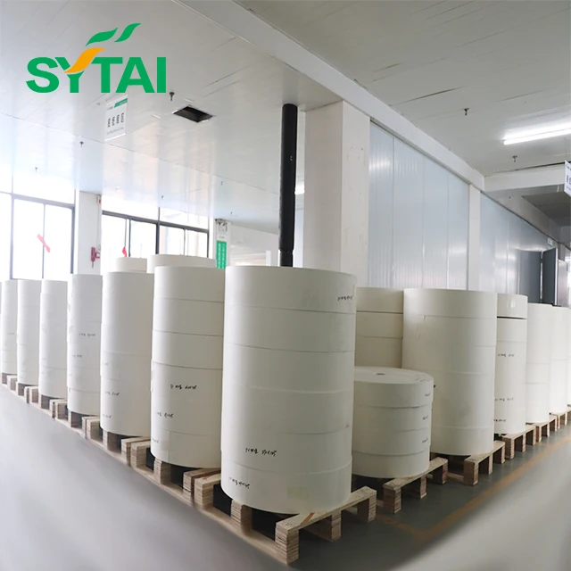 PE coated paper cup fan & bottom paper for making ripple wall/single wall paper cups