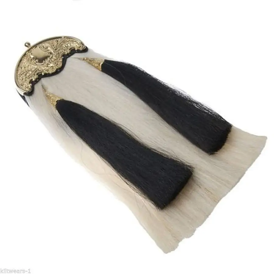 Scottish Cameron Highland Long Horse Hair Sporran Tussle Hair Sporrans Long Hair Sporrans Customized