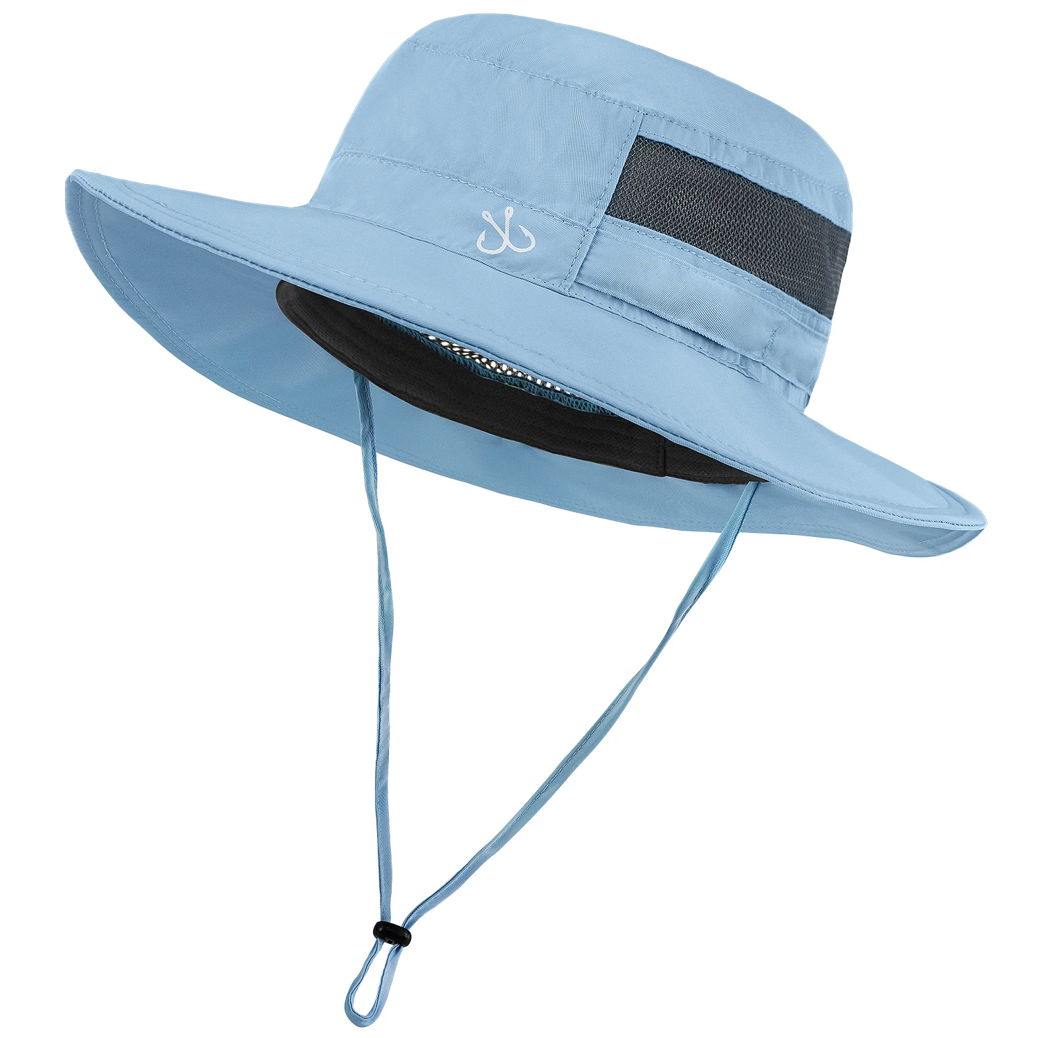 High quality polyester lightwewight wicking bucket hat custom logo adjustable packable bucket hat for fishing hiking boationg