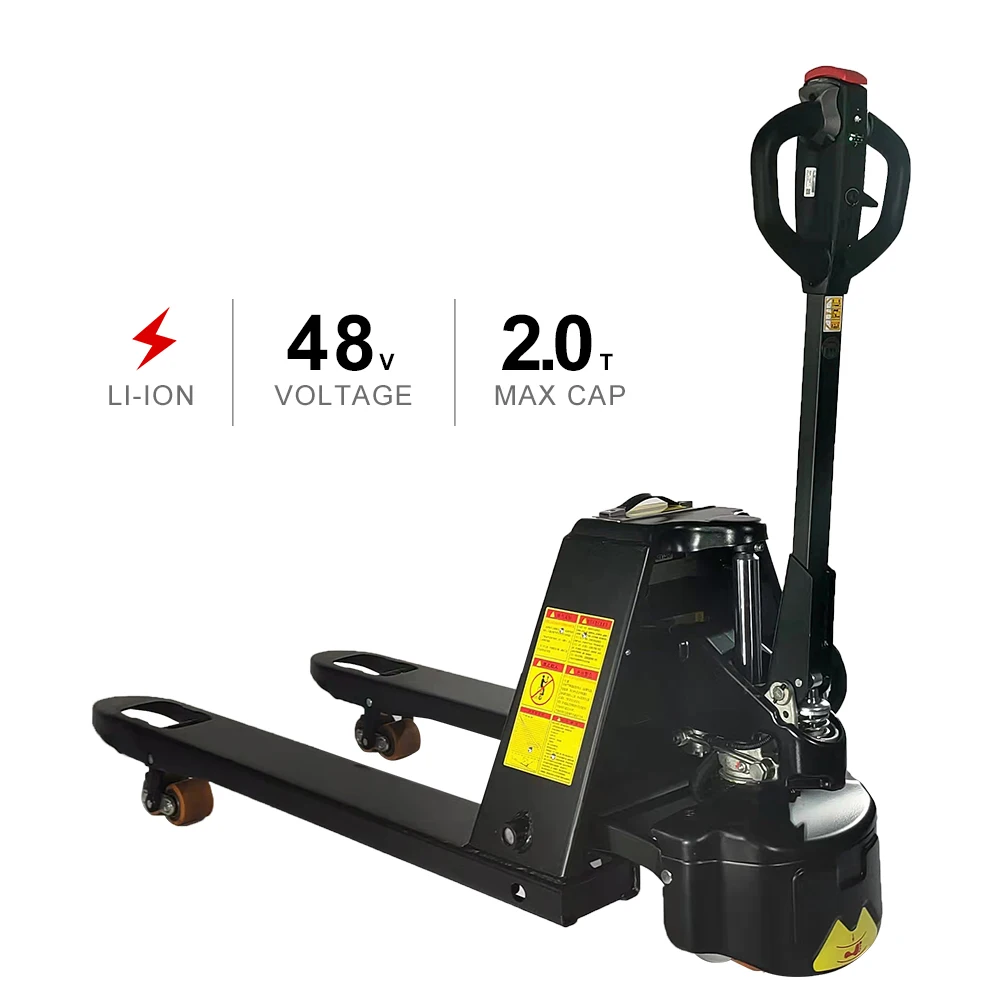 Powered Hydraulic Pallet Jack 2000kg Capacity Full Electric Pallet Truck