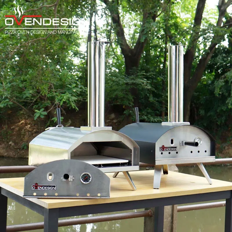 Cheap Wholesale Price Mini Built In Single Deck Pizza Oven Outdoor Charcoal 13 Inch Pizza Maker With Movable Door For Sale
