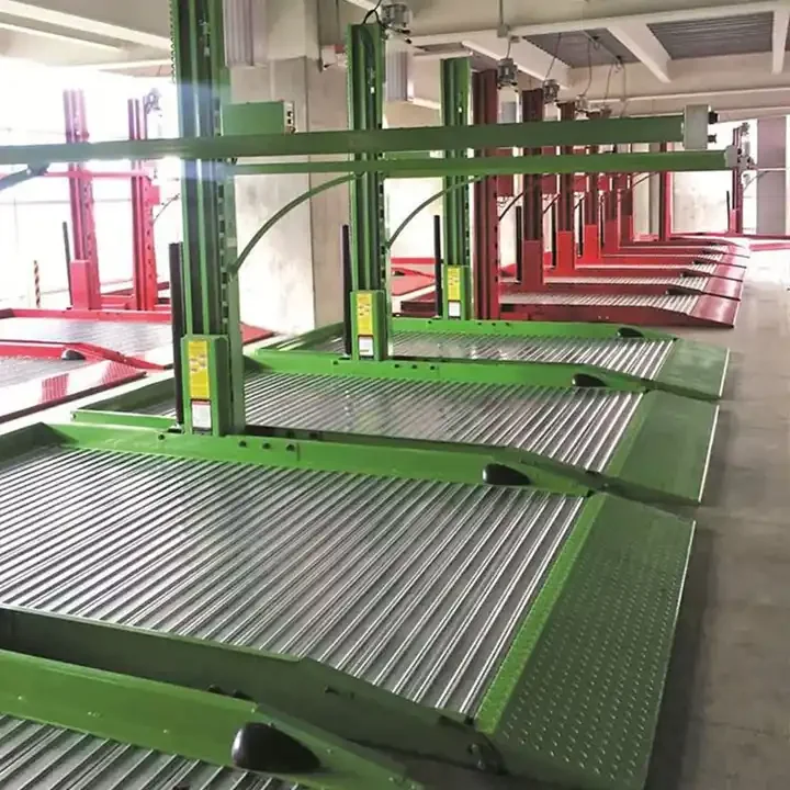 2 post three storey floors triple stacker 3 level hydraulic parking car lift price 2 post car triple stacker parking lift