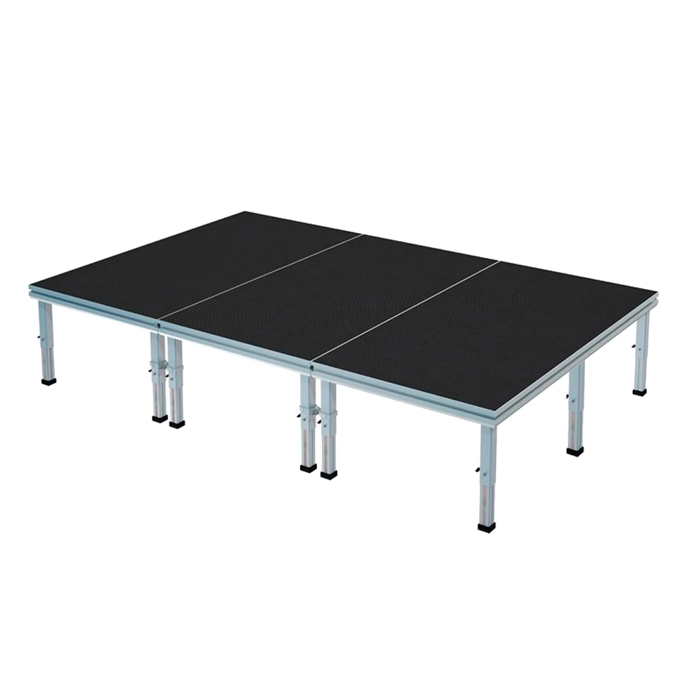 High Quality Four Foot Portable Aluminum Stage Platform with Black Surface Sports & Entertainment Equipment for Concert Events