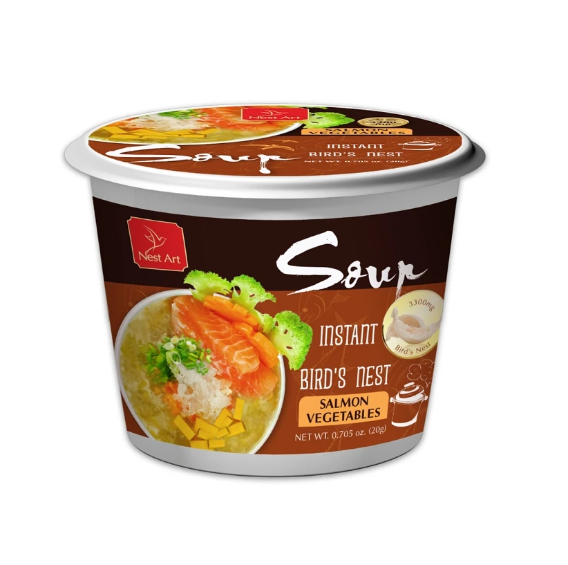 Экспорт, вьетнамский продукт, высокое качество, аромат лосося, овощей, мгновенный, птичье гнездо, суп 19 - 24 г/чашка, Большая распродажа