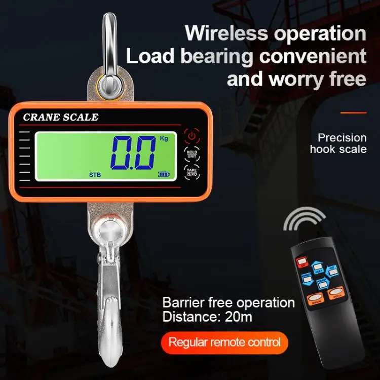 500KG 1000KG High Precision Wireless Aluminum Alloy Crane Portable Electronic Digital Weighing Hanging Scale