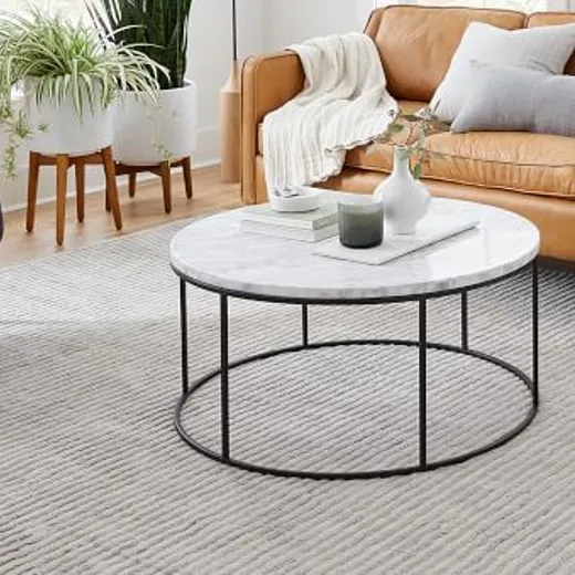 Best round marble luxury coffee table set modern livings room furniture stainless steel to outros mumbles de Sala coffee tables