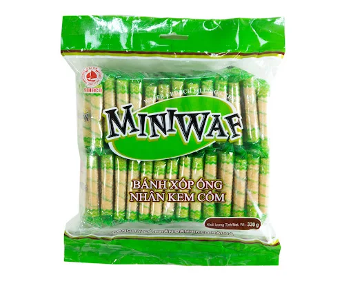 Taro cream filling Hot wafer Best selling best quality MINIWAF cookie hot product from HaiHaCo Vietnam
