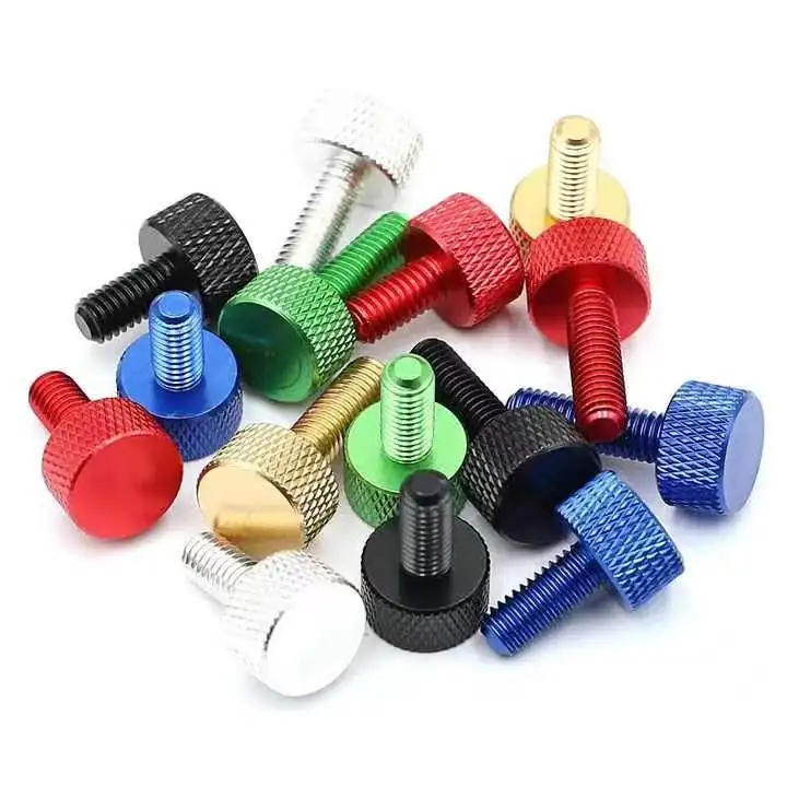 customized plastic wing metal manifold head cross stainless steel carbon steel fasten thumb screw hand screws for sheet