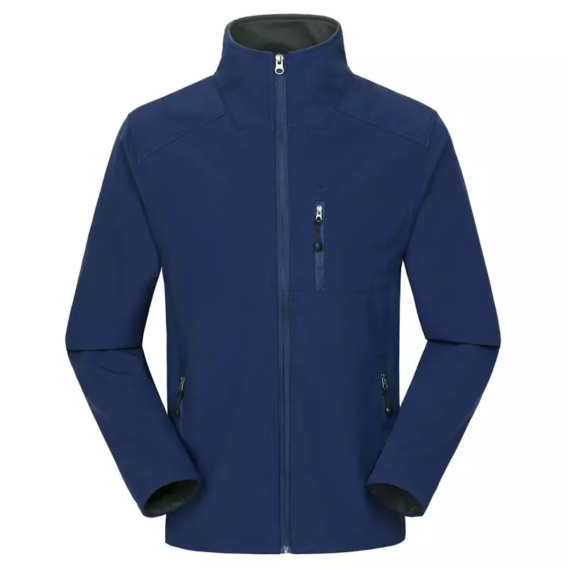 Custom New Fleece Lined Softshell Jacket Winter Mens Work Wear Shell Material Polyester Cotton  Clothing Length Regular