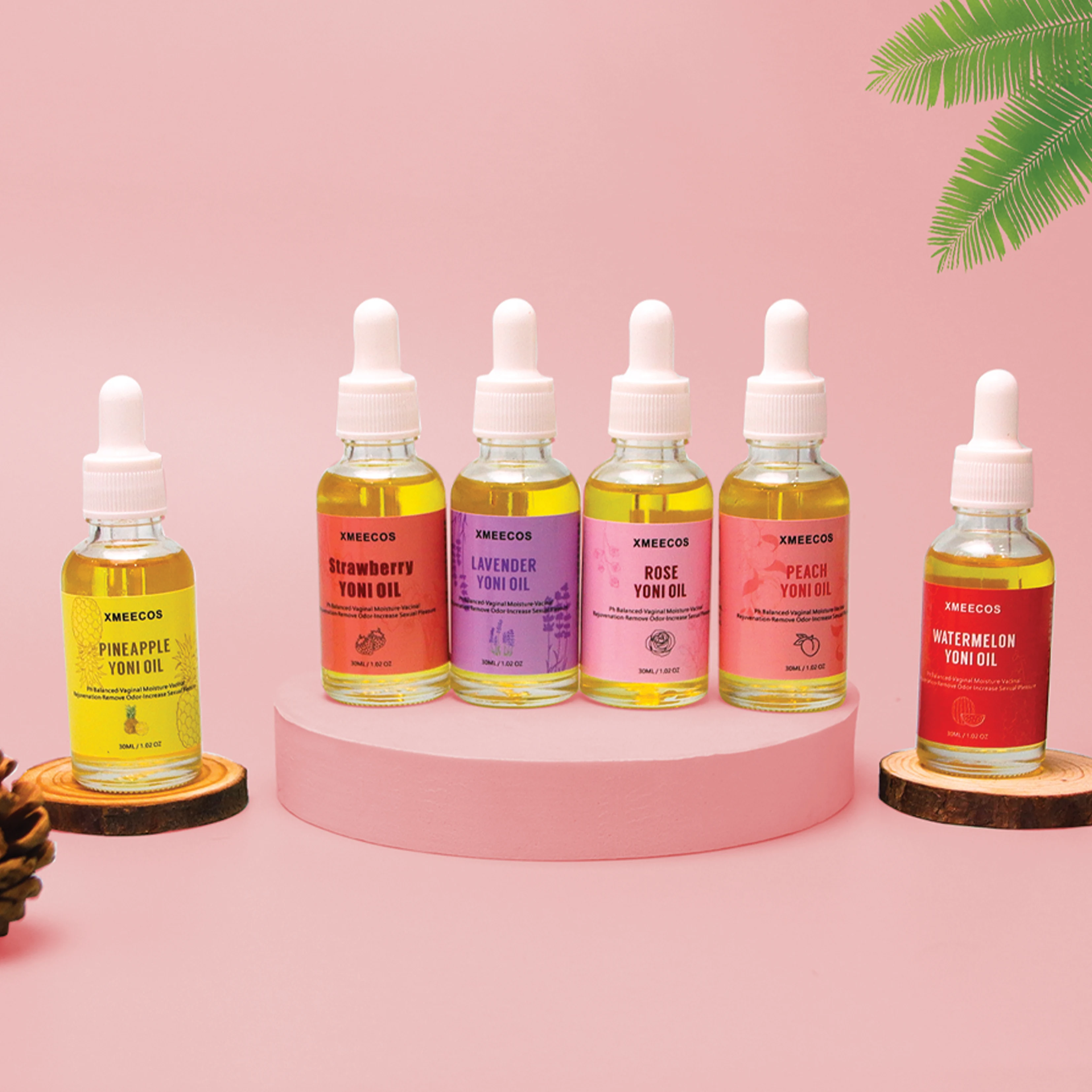 Private Label Herbal Feminine Care Yoni Products Oil Vaginal Tightening Custom Fruit and Flower Scented Yoni Essential Oil