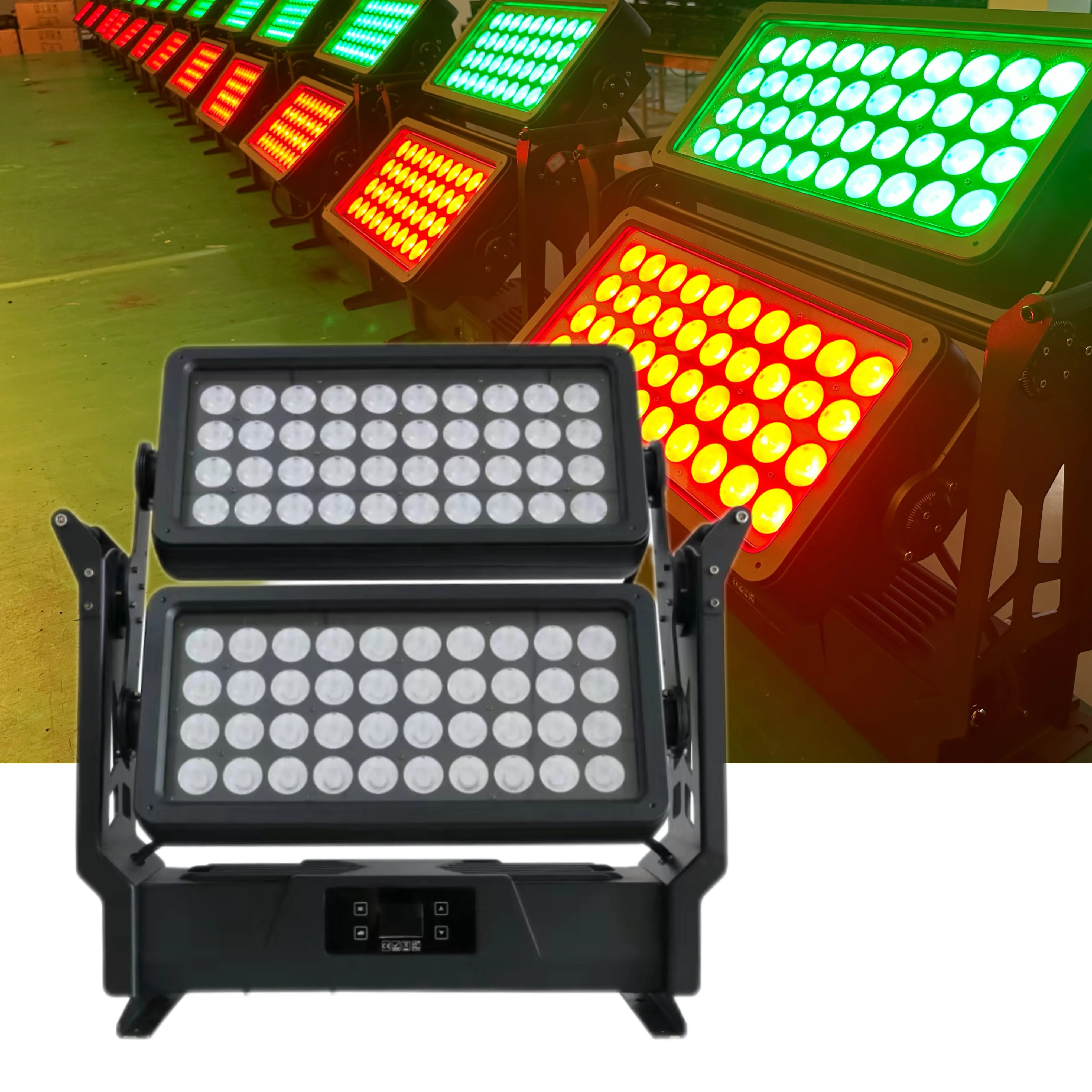 80*20w dmx512 ip65 rgbw 4in1 led wallwasher dj wedding stage city color outdoor flood led wash flood light