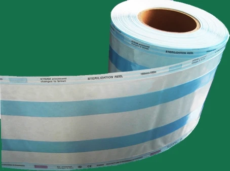 Sterile autoclave plastic paper reel bag dental sterilization pouch reel roll
