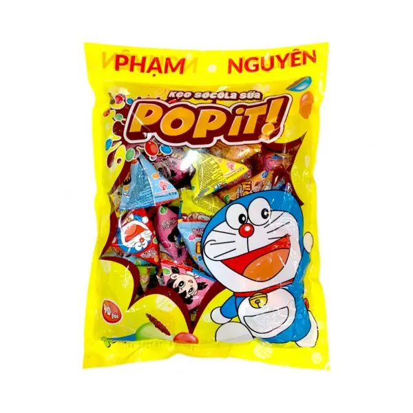 Doraemon Popit сладкий 212 г молочный шоколад конфеты Хрустящие кондитерские изделия 12-месячный срок годности для детей с сахарным вкусом