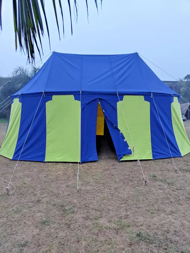 8x5 square meter Tent: Medieval Cotton Canvas Camping Tent - Safari Tent for Historical Reenactments and Outdoor Adventures