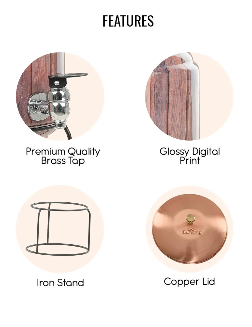 Hot selling Stand Copper Water Dispenser Enamel Printed Wholesale Product water healthy dispenser for good health