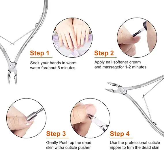 Cuticle Nippers Nail care Cuticle Cutter  Skin Nipper Fingernails and toe nails for manicure cuticle shaping and nail implanting