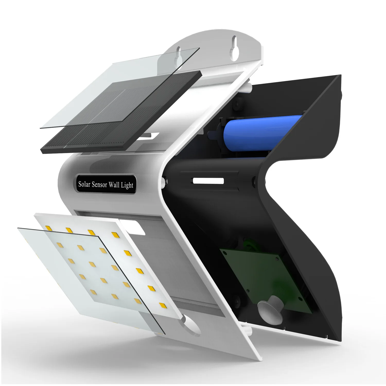 IP65 Outdoor Waterproof Solar Powered Security Light for Garden Courtyard Villa LED Wireless  Body Sensing Solar Wall Light