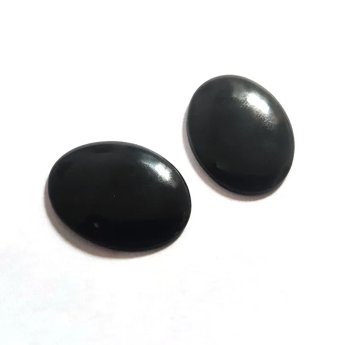 Natural black onyx 30x23mm oval cabochon black agate crystal 23 cts loose gemstone for jewelry making supply druzy stones