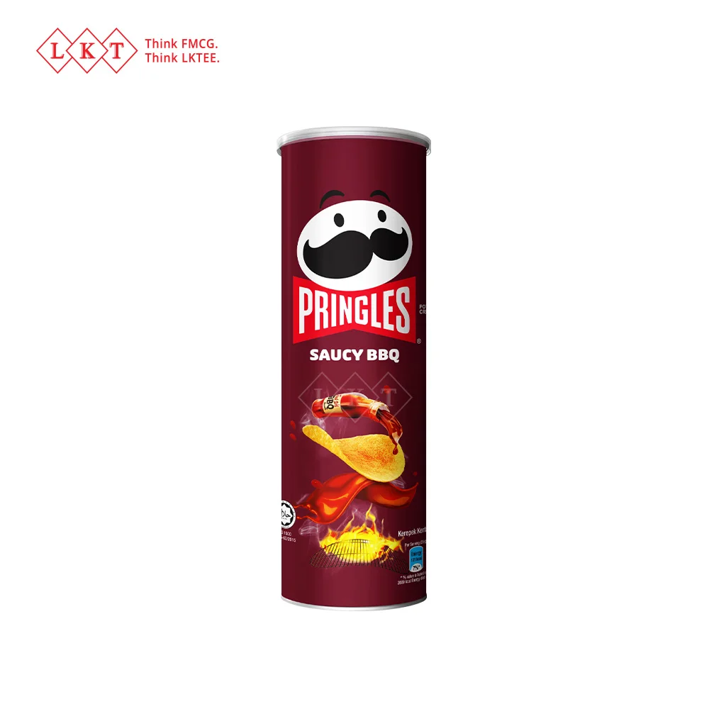 Potato Chips 134G BBQ Canister Exotic Snacks Direct Factory Export from Malaysia Wholesale Halal Certified