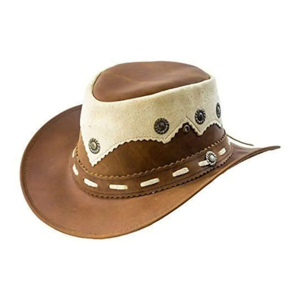 High Quality Men Western Cowboy Hat Faux Leather Gentleman Jazz Vintage Hat Sombrero Spring Autumn Summer Cowboy Hat For Men