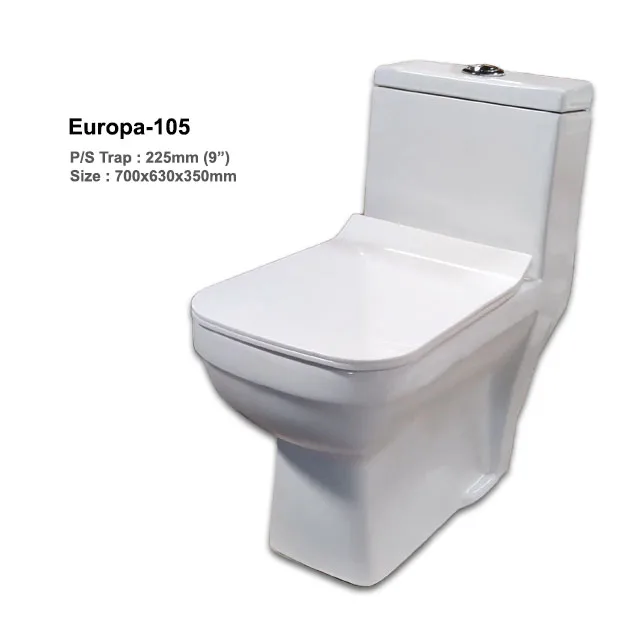 Wholesale One Piece S Trap Smart Intelligent Toilet Smart Toilet Bidet WC Toilet Seat for Bathroom Europa-105