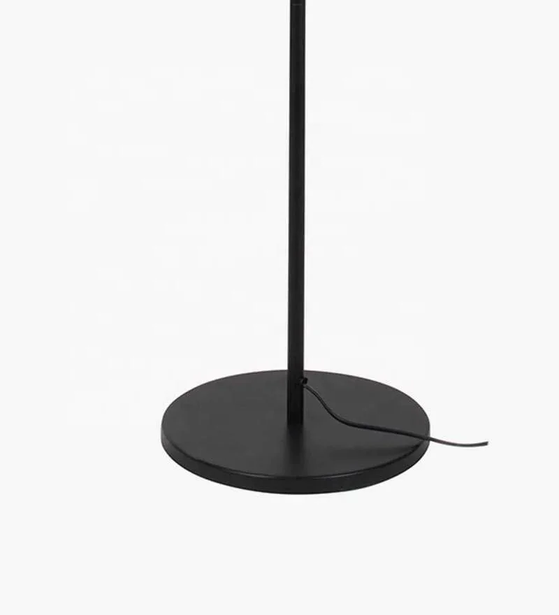 Best Quality Modern Black Sleek Color Metal Lamp With Drum Shade .