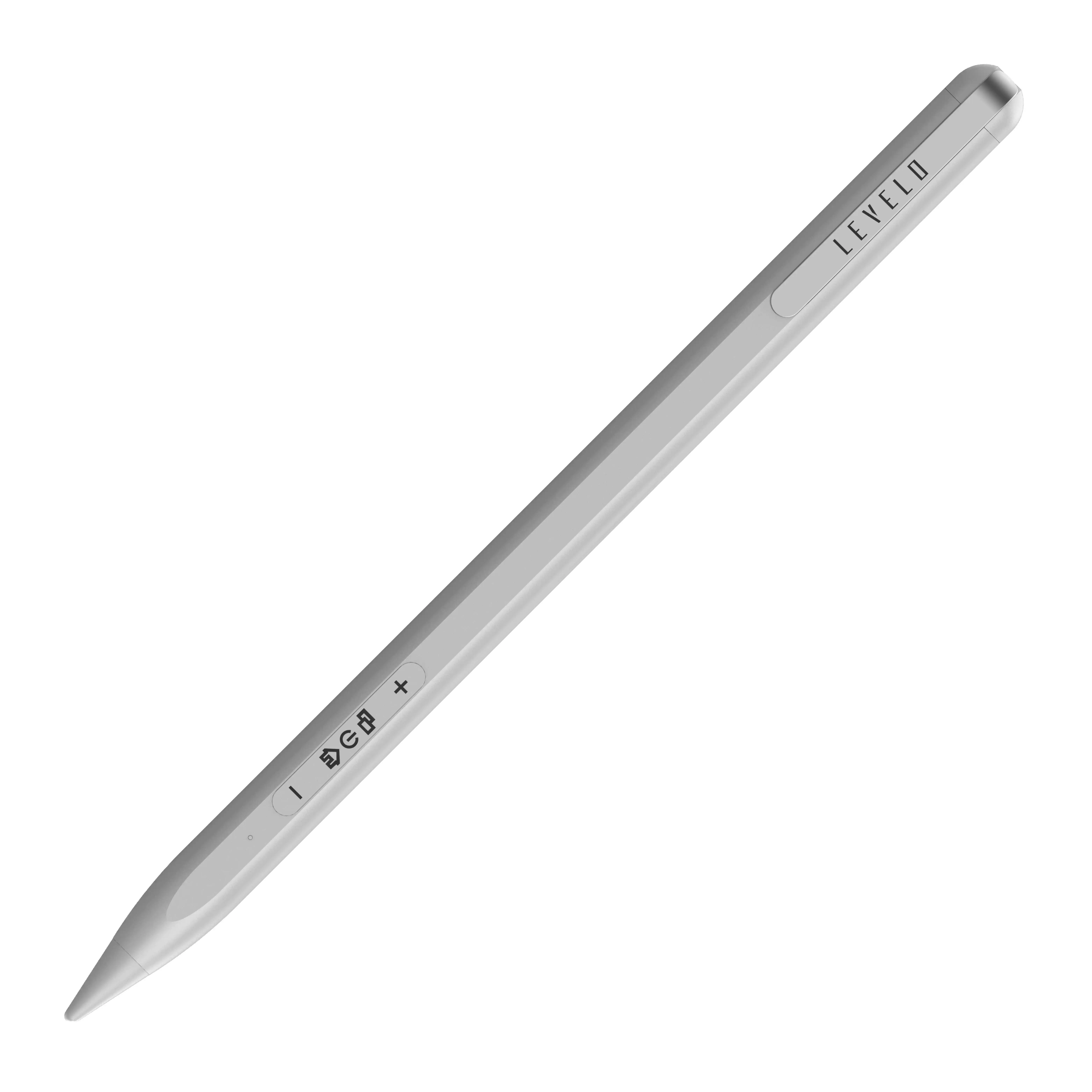 Levelo Skywrite Versa Stylus Pen Pencil Palm Rejection Active Stylus Pen for Apple Ipad Mobile Phone Tablet Black White