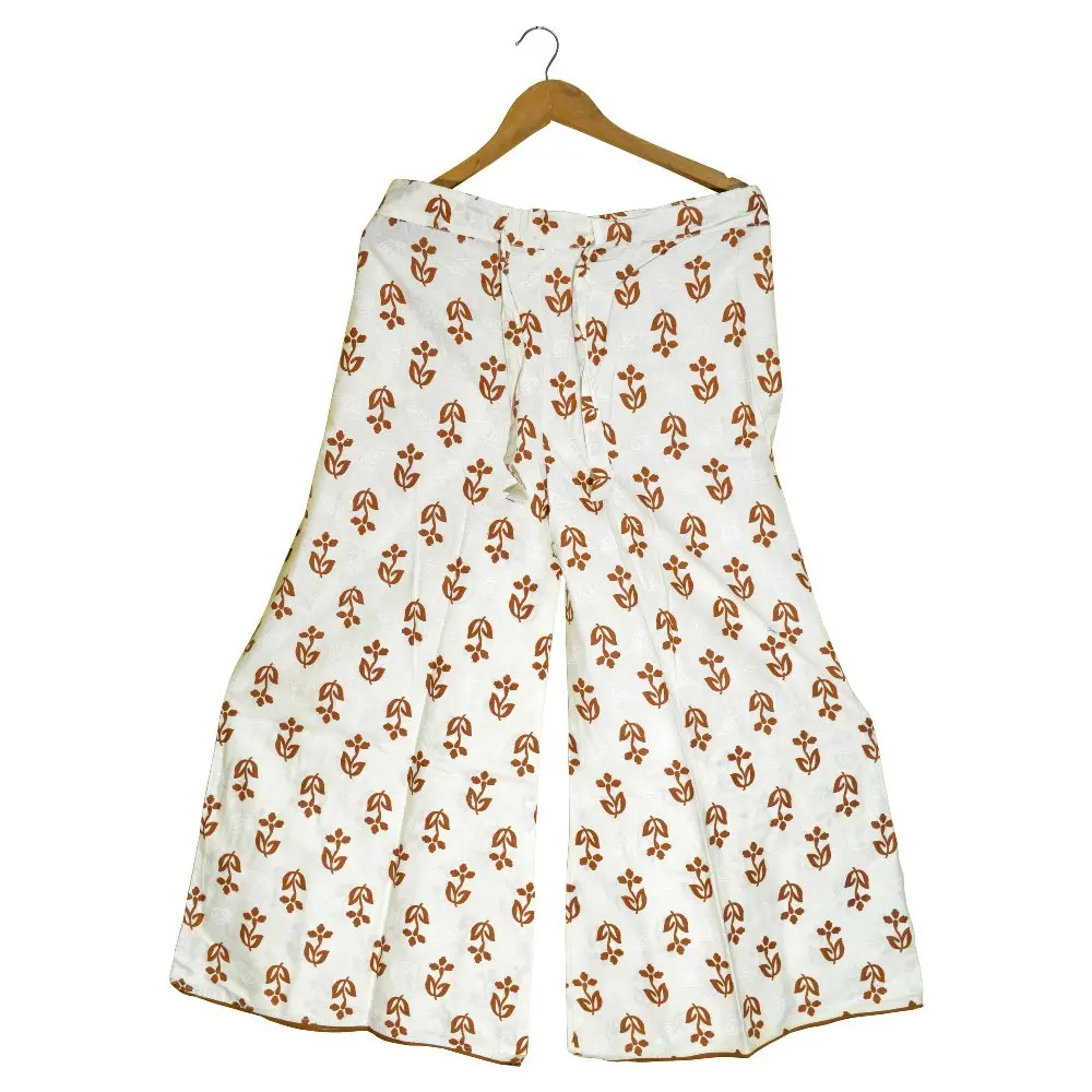 Indian Cotton Pants Trousers Palazzo Indian Block Printed Wide Flare Palazo pant CP006