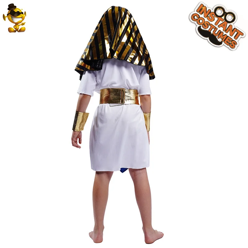 Wholesale Halloween Kids Heroic Little Egyptian Samurai Show Costume Little Pharaoh Prince Cosplay Costume