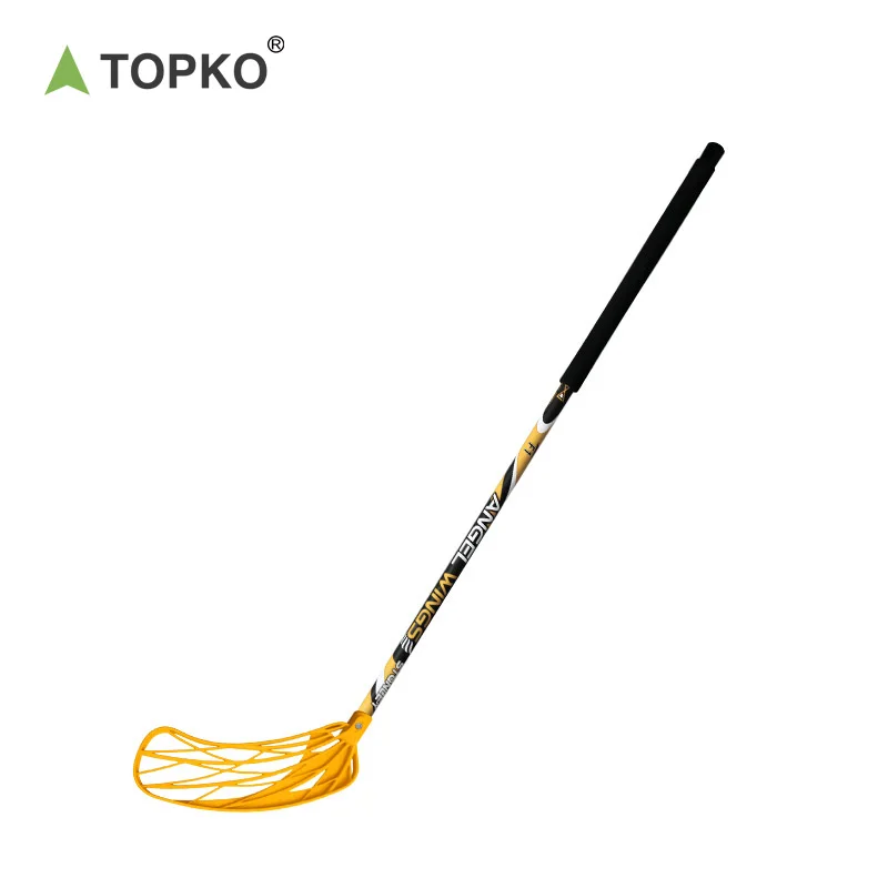 TOPKO High Quality Outdoor Hockey Floorball Stick Light Weight PP Glass Fiber Kids Home Floorball Stick