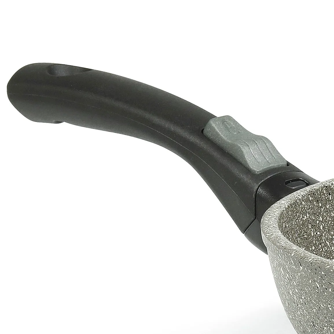 Top quality made in Italy aluminium non stick frying pan extra thickness with removable handle for induction cooking oven safe