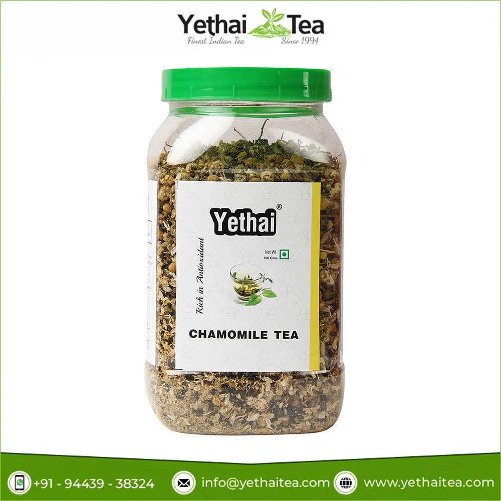 Worldwide Selling Natural & Fresh Blended Chamomile Green Tea Loose Leaf Tea Powder at Wholesale Price