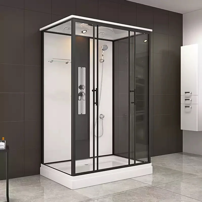 All-in-One Prefabricated Bathroom Unit Integrated Shower Toilet Modular Square Design for Hotel and Home