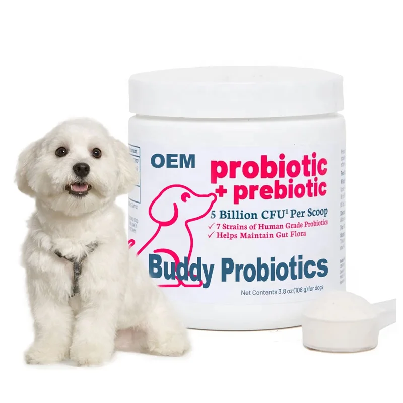 Vet Formulated Probiotics supplements powder for dogs Gut Health Improve Appetite and Eating habits for dog