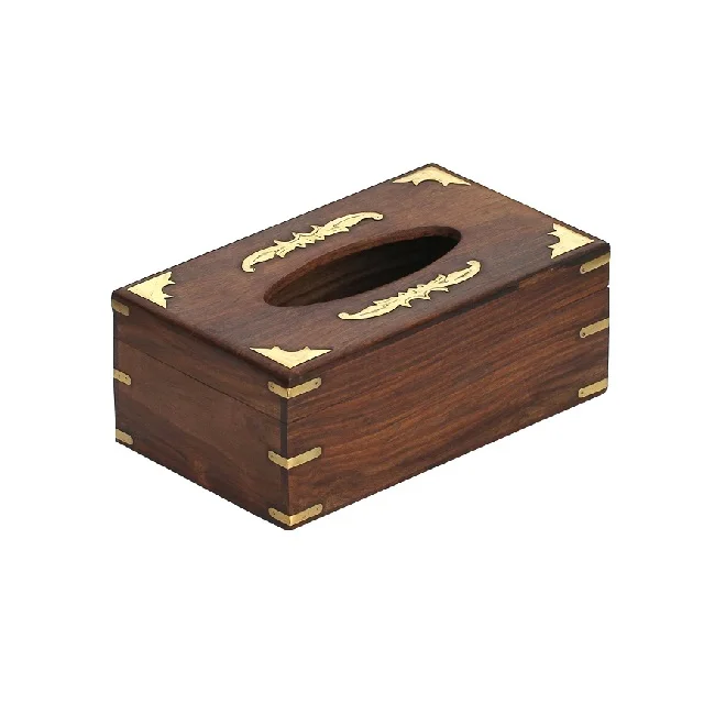 Unique Style Household Dinnerware Table Decor wood Tissue Holder High Selling Top Trending Natural Wooden Tissue Box