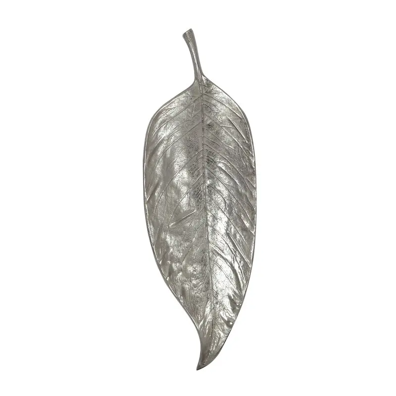 Uniquely Designed Contemporary Style Metallic Aluminum Leaf Wall Decor