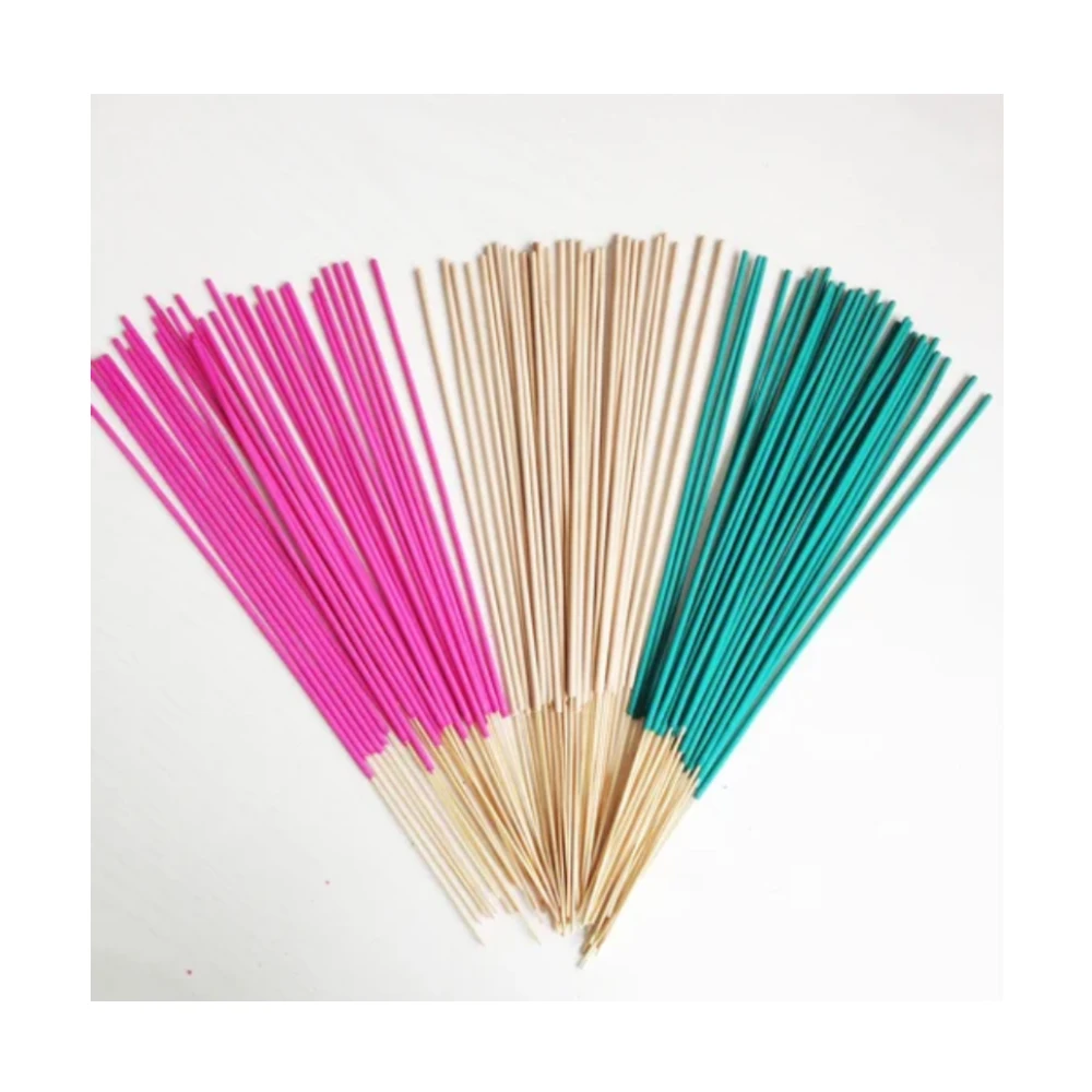 Hot Sale Attractive Multicoloured Handmade Incense from India Excellent Packing Wood Agarbatti with Sandalwood Scent