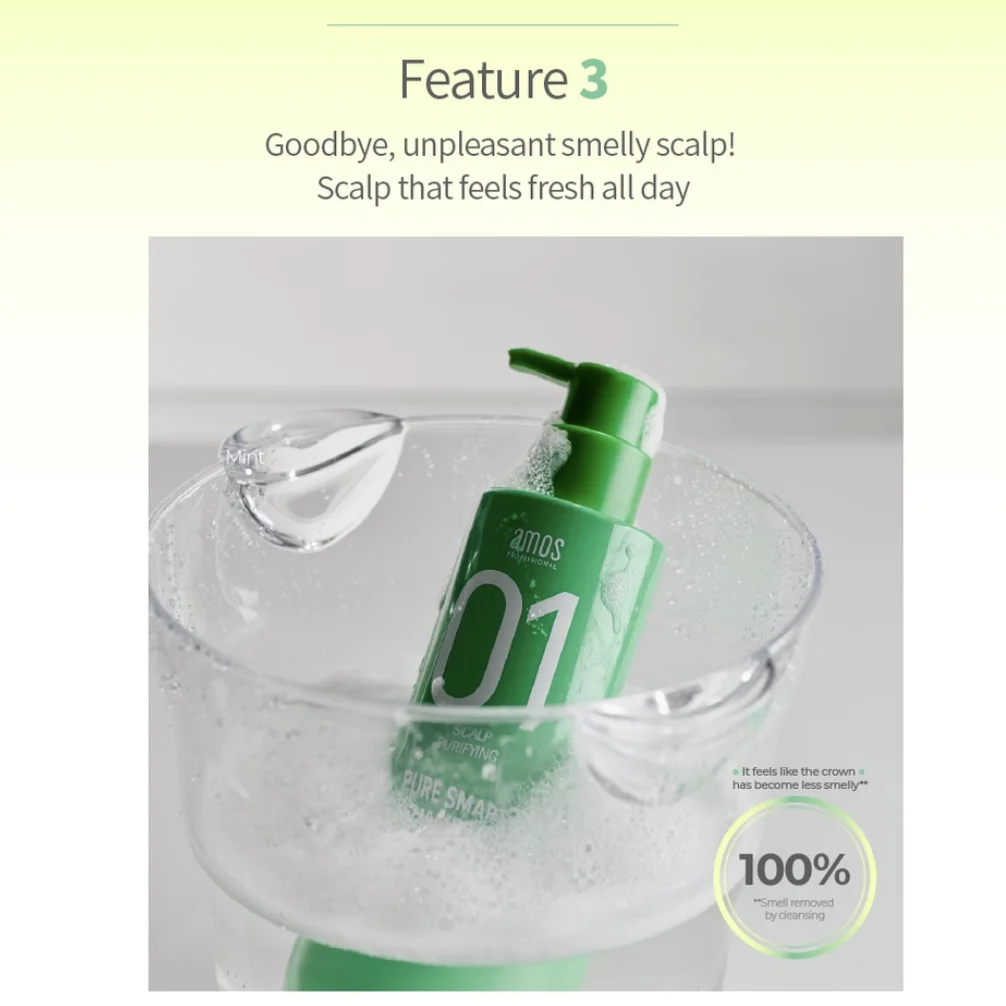 [AMOS PROFESSIONAL] NEW+ Pure Smart dandruff care Shampoo Deep Action 80ml [HOT KOREAN BRAND]