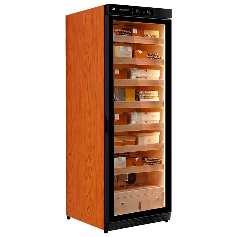 RACHING Factory Direct Competitive Electronic Compressor Cigar Cabinet Humidor C380A with Cedar Wood Shelves