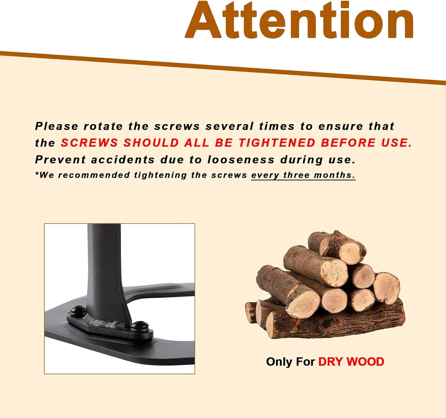 Heavy Duty Wood Splitter, Cast Iron Manual Log Splitter, Firewood Splitter, Enhanced Structure Kindling Splitter, Wood Splitter