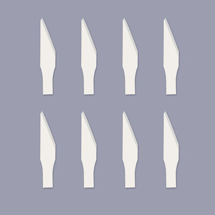 Ceramic Blades Trapezoid Ceramic Blade Cutter Saw Blade Ceramic Box Cutter Utility Knife