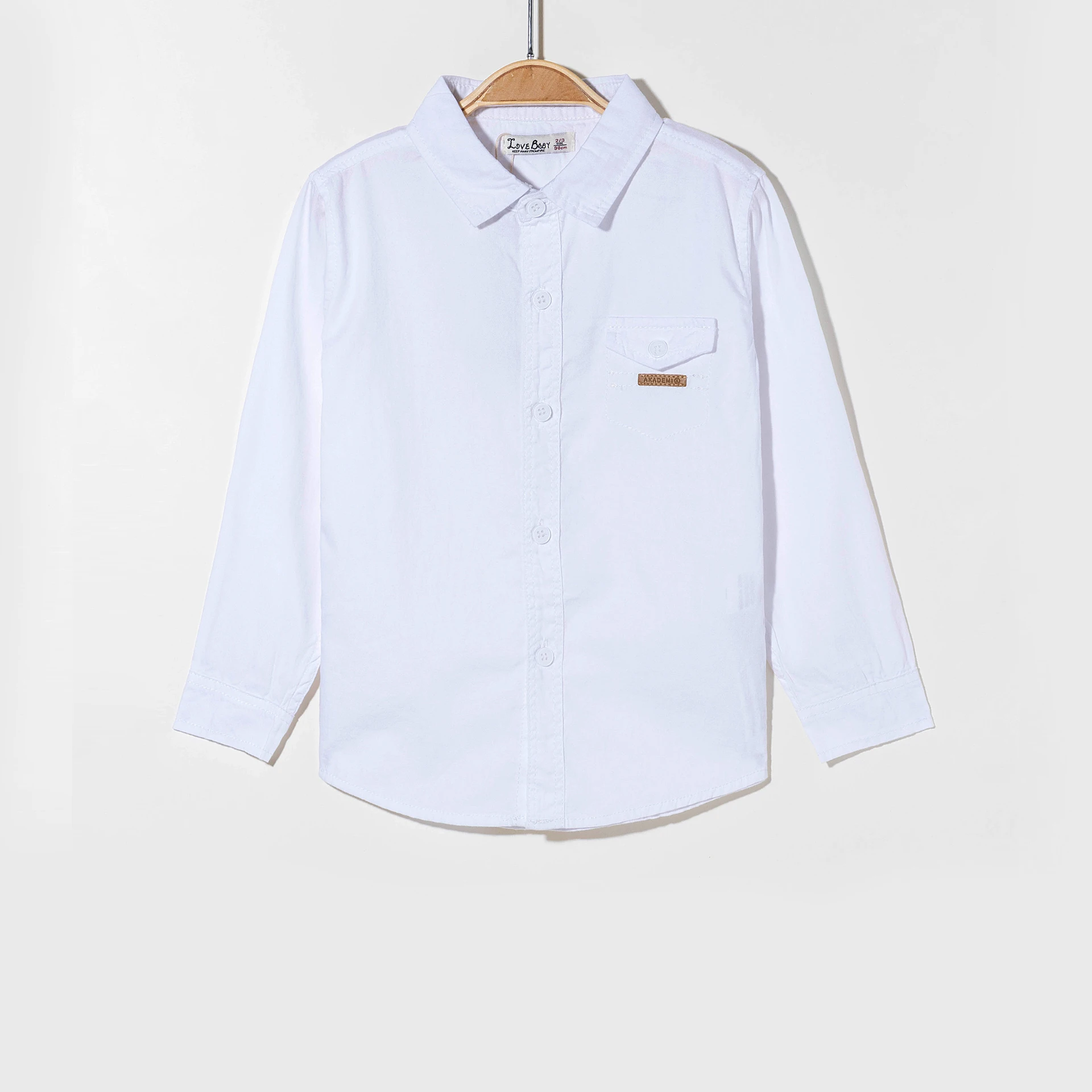 2023 Latest Design Children Shirt Formal Oxford Piquet Boys Long Sleeve Shirts Cotton Turn Down Collar Shirts For Kids Boys