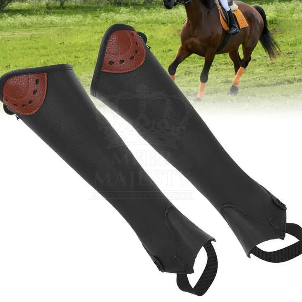 Custom Made Adults Perfect Choice Different Designs Mini Chaps Horse Riding Leather Half Chaps
