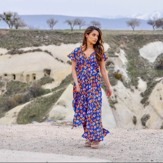 Dress Lady Girl Short Sleeve V-neck Sexy Girls 2024 trending products custom clothes Maxi Ladies long sleeve Women dress