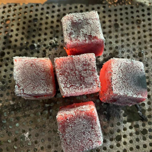 Premium Coconut Shisha Hookah Coal Cube Briquettes Less Ash, Longer Lasting, Clean Burning
