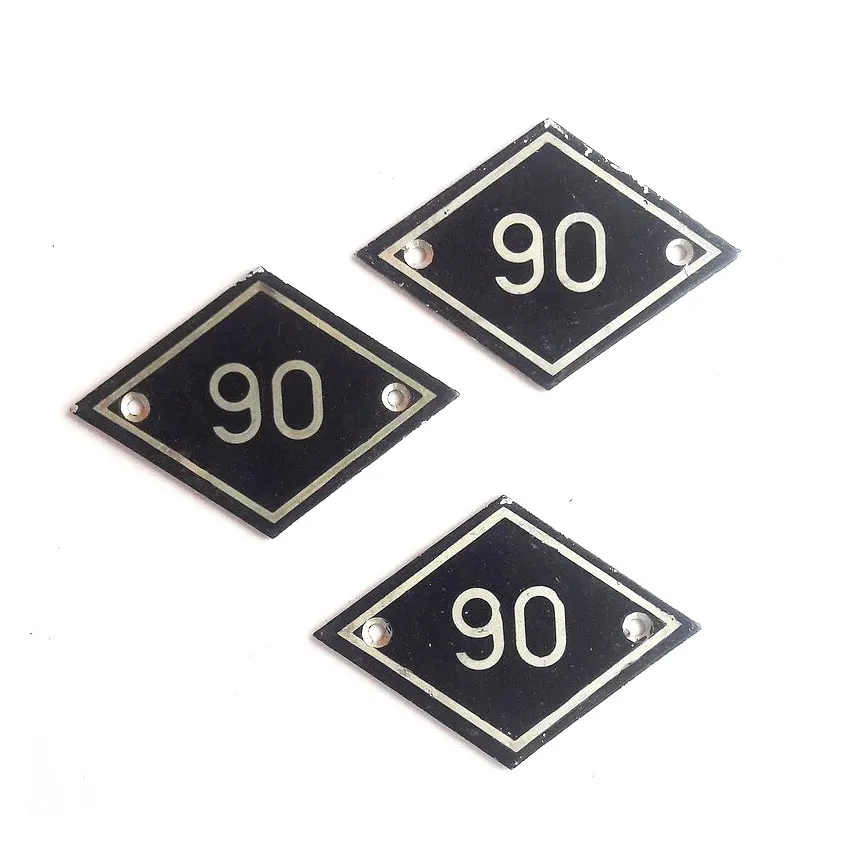 custom metal hotel room number adhesive plate table number sticker locker number tag