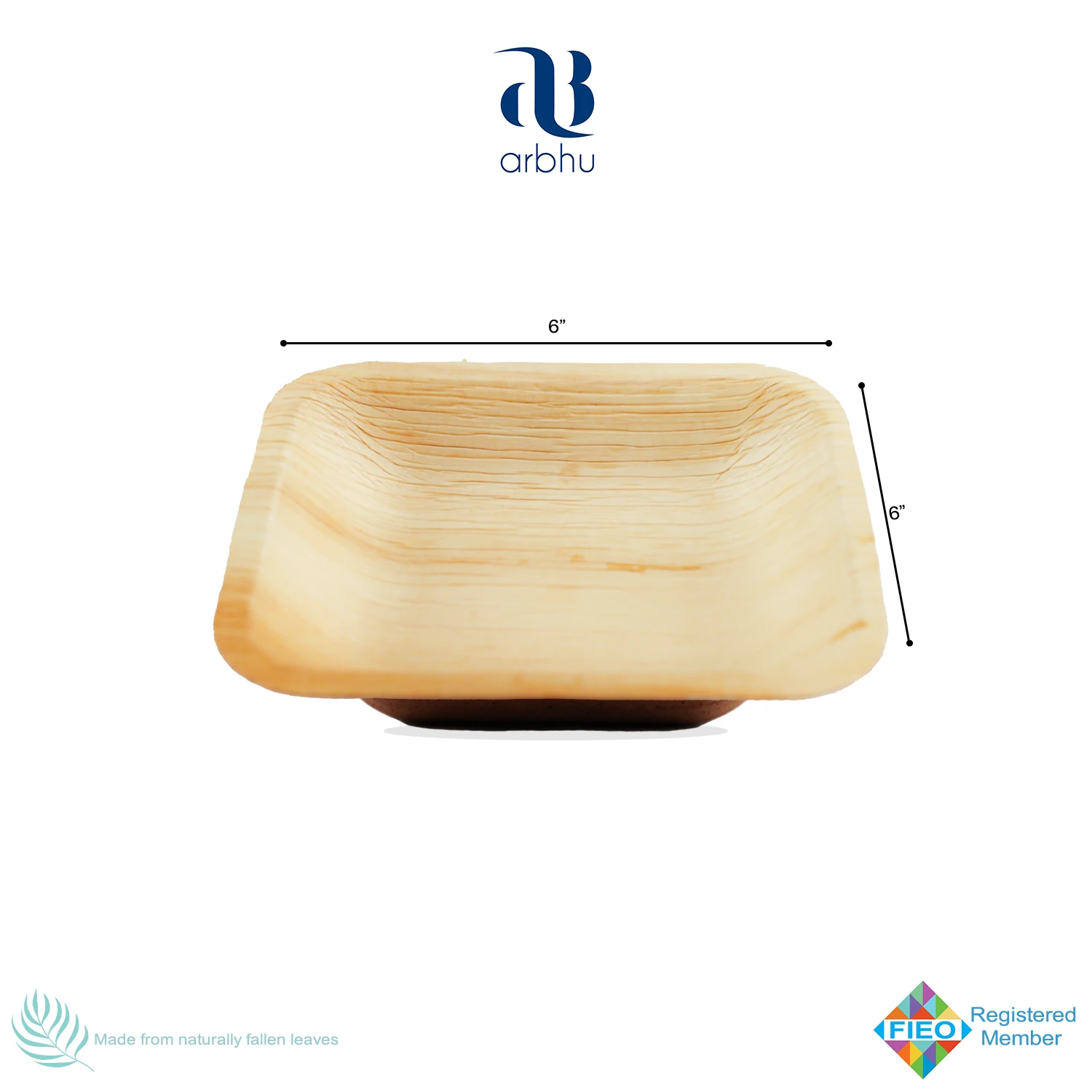 Eco- Friendly compostable and biodegradable elegant bamboo like material palm leaf bowls and plates